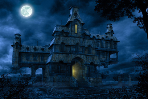 Fondo de pantalla A Haunted House 480x320