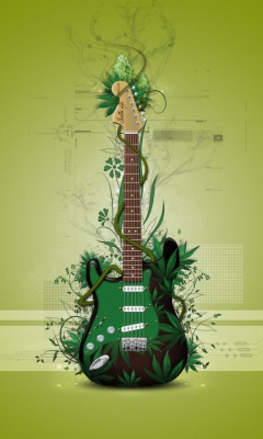 Das Music Guitar Wallpaper 240x400