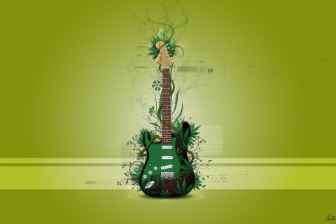 Fondo de pantalla Music Guitar 480x320