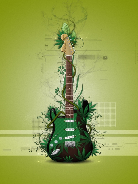 Fondo de pantalla Music Guitar 480x640