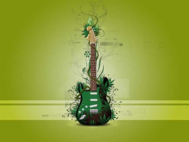Das Music Guitar Wallpaper 640x480