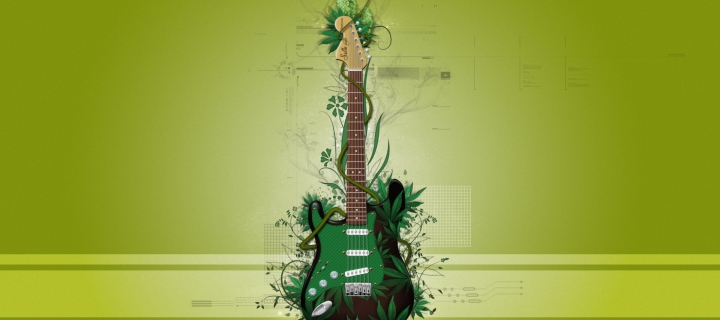 Das Music Guitar Wallpaper 720x320