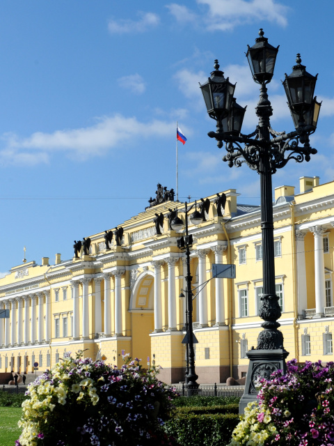 Das Saint Petersburg, Peterhof Palace Wallpaper 480x640