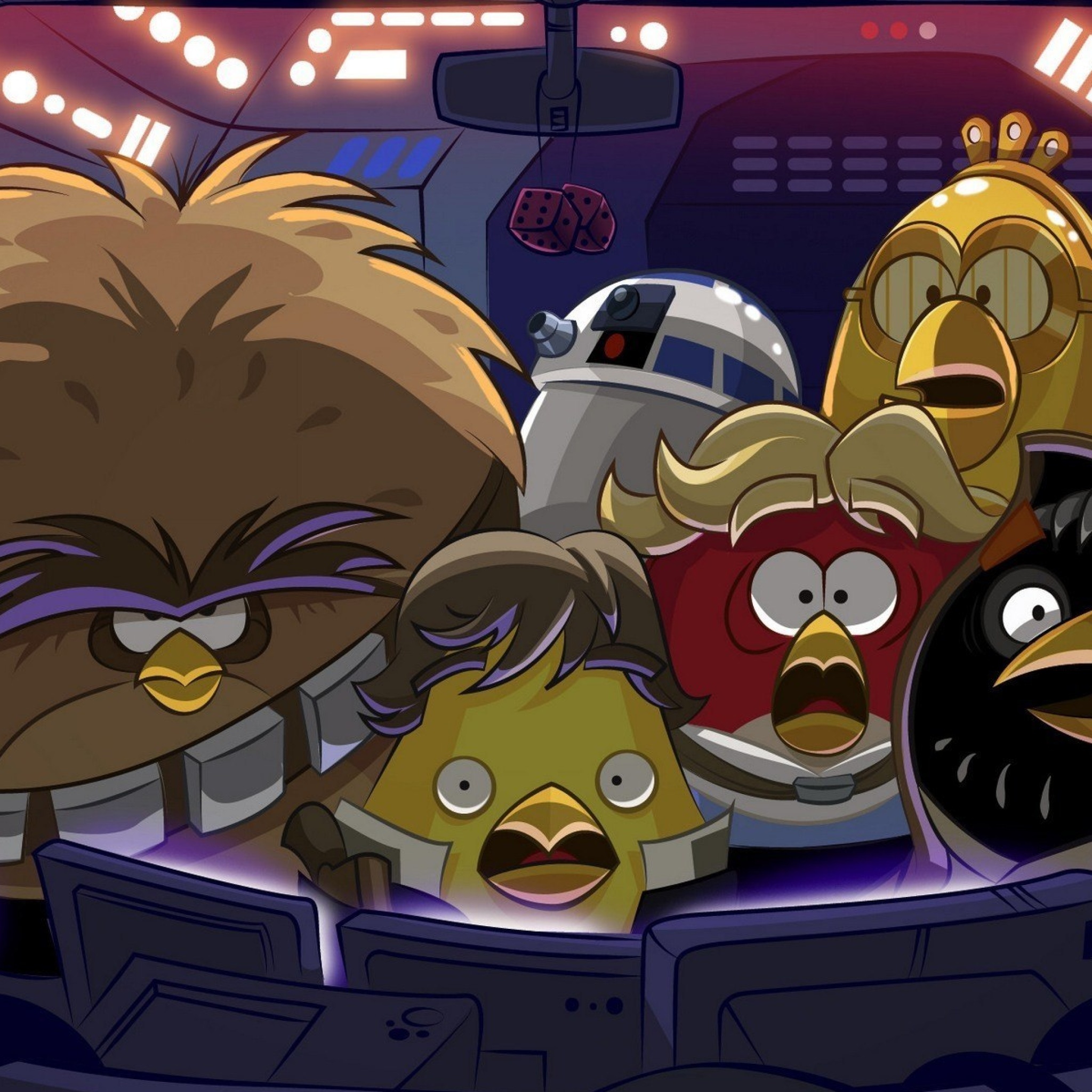 Das Angry Birds Star Wars Wallpaper 2048x2048