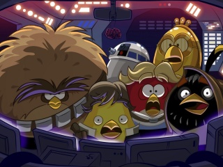 Das Angry Birds Star Wars Wallpaper 320x240