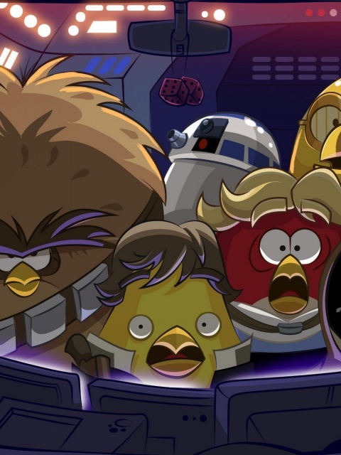 Angry Birds Star Wars wallpaper 480x640