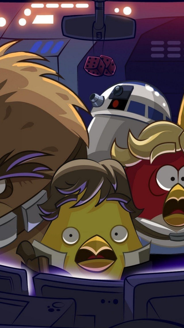 Fondo de pantalla Angry Birds Star Wars 640x1136