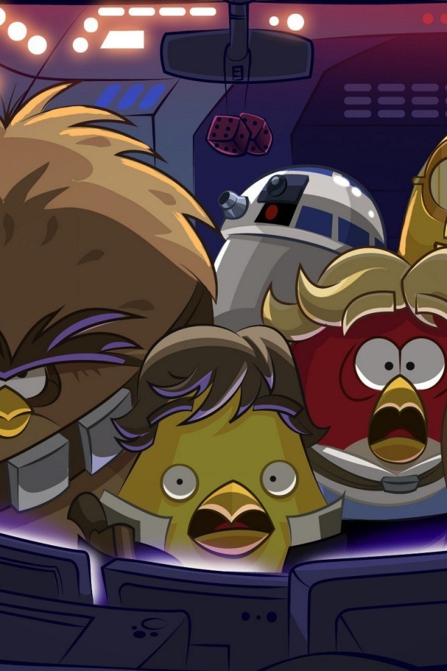 Das Angry Birds Star Wars Wallpaper 640x960