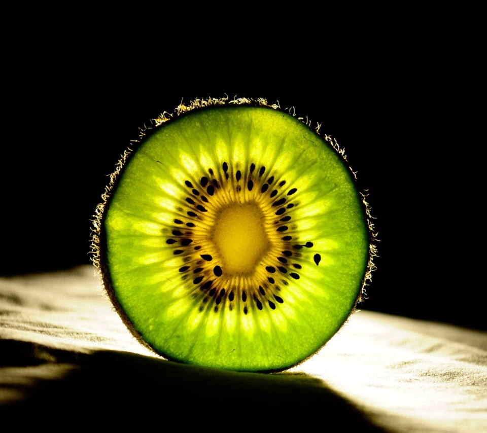 Das Kiwi Slice Wallpaper 960x854