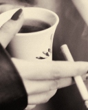 Hot Coffee In Her Hands screenshot #1 128x160
