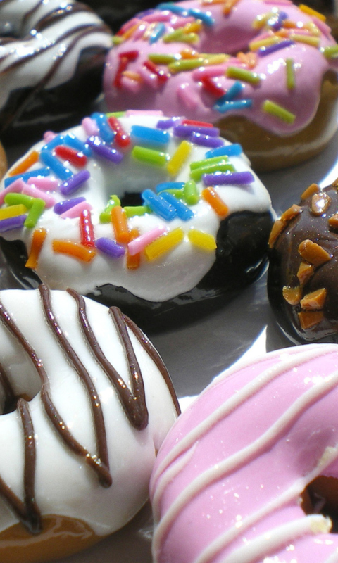 Donuts wallpaper 480x800