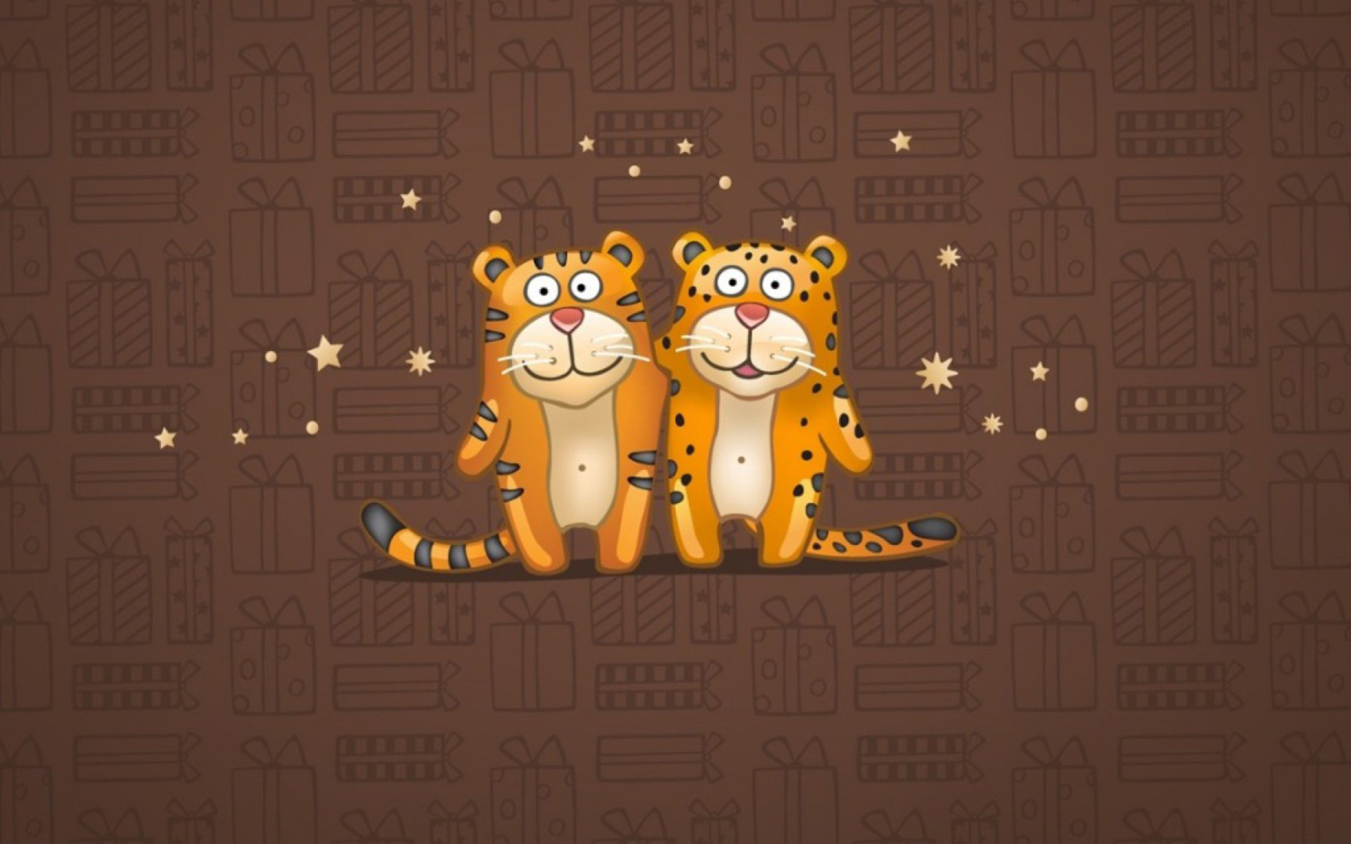 Screenshot №1 pro téma Cute Tigers 1920x1200