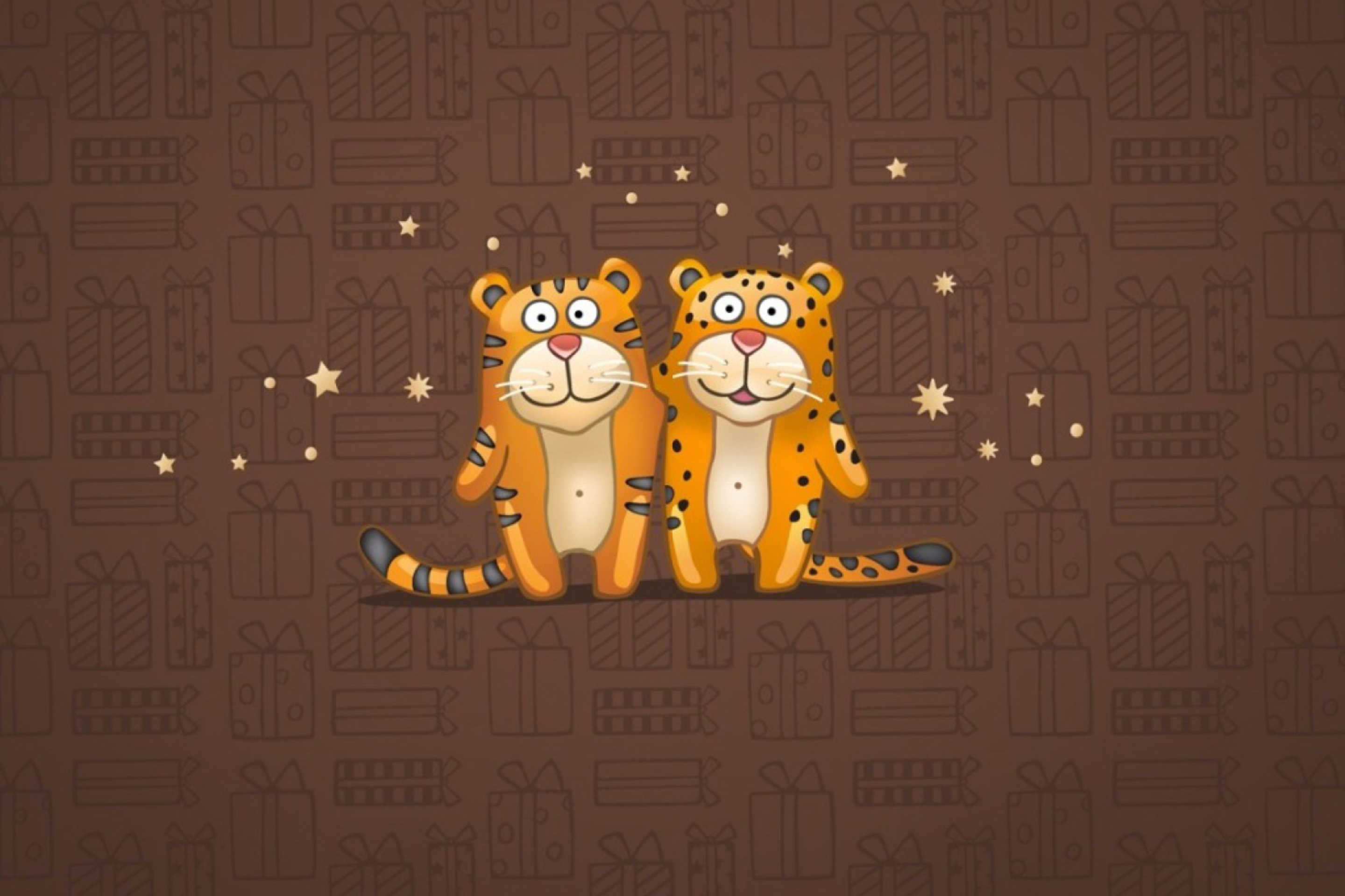 Cute Tigers wallpaper 2880x1920