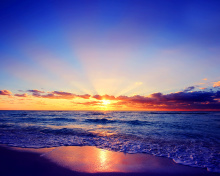 Romantic Sea Sunset screenshot #1 220x176