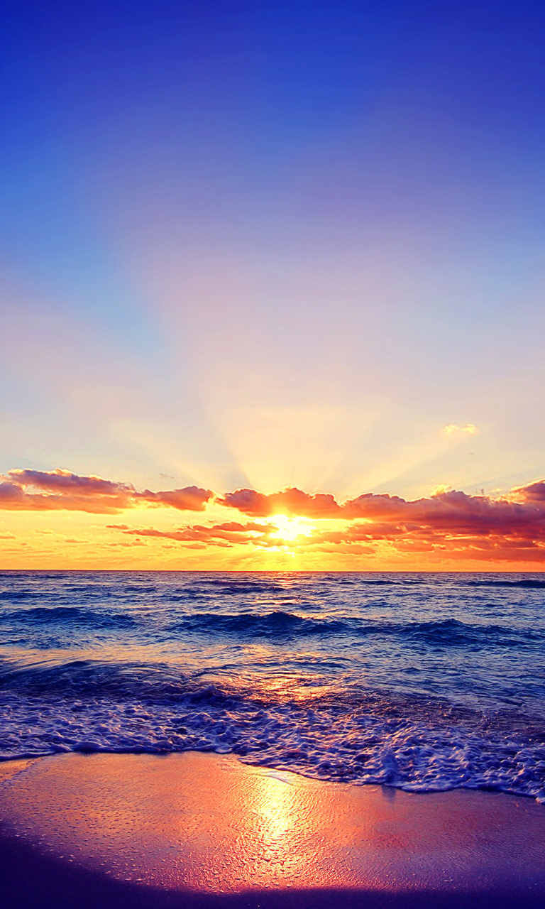 Sfondi Romantic Sea Sunset 768x1280