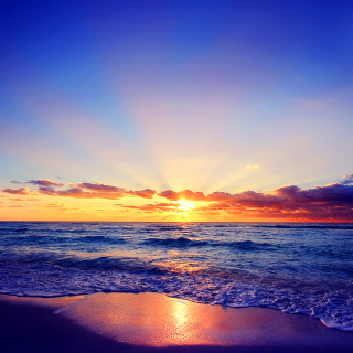 Romantic Sea Sunset sfondi gratuiti per 2048x2048