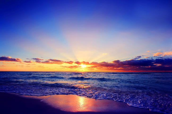 Обои Romantic Sea Sunset