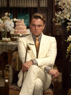 Sfondi Leonardo DiCaprio from The Great Gatsby Movie 240x320