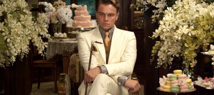 Das Leonardo DiCaprio from The Great Gatsby Movie Wallpaper 720x320
