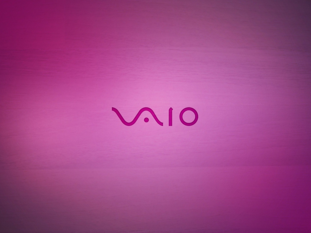 Das Pink Sony Vaio Logo Wallpaper 1024x768