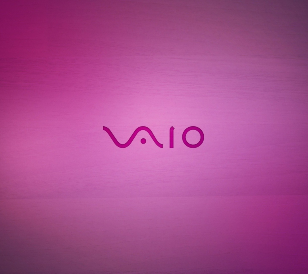 Das Pink Sony Vaio Logo Wallpaper 1080x960
