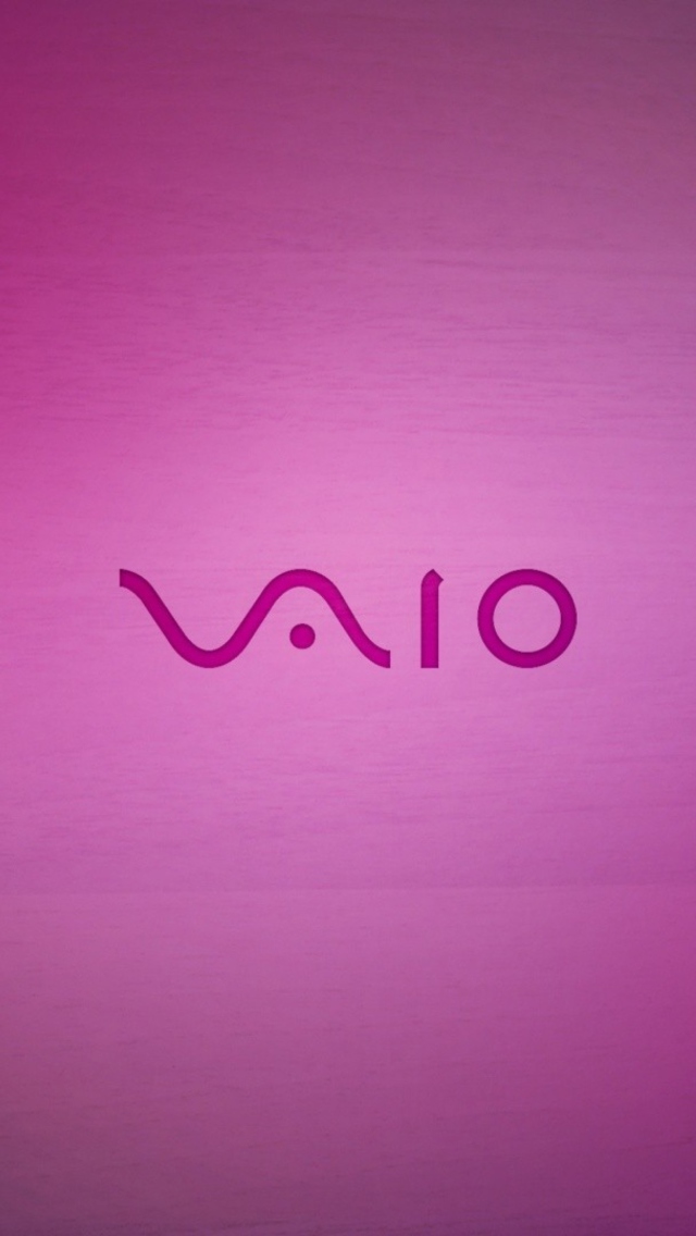 Screenshot №1 pro téma Pink Sony Vaio Logo 640x1136