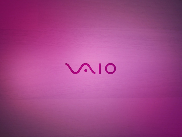 Das Pink Sony Vaio Logo Wallpaper 640x480