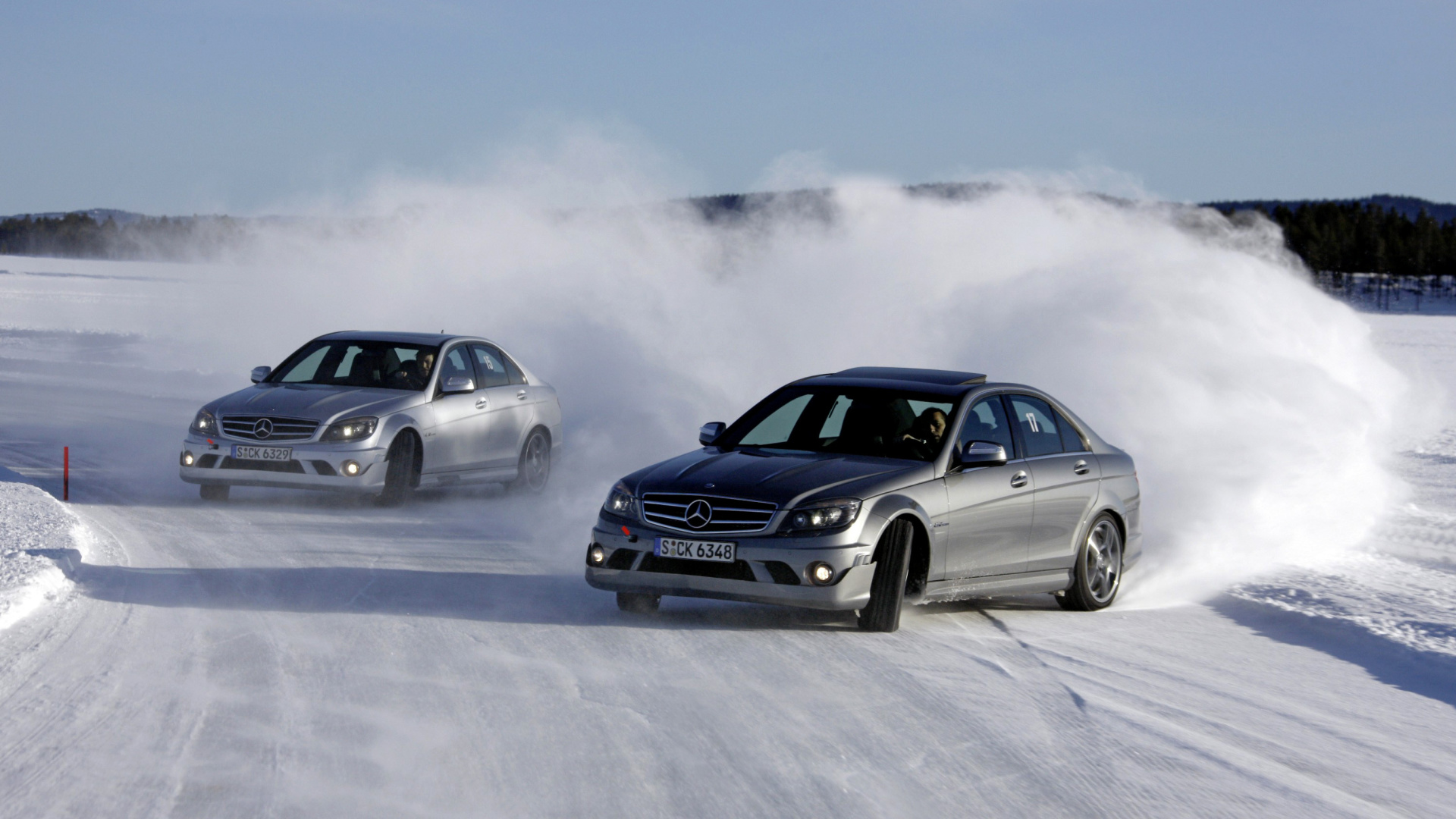 Sfondi Mercedes Snow Drift 1920x1080