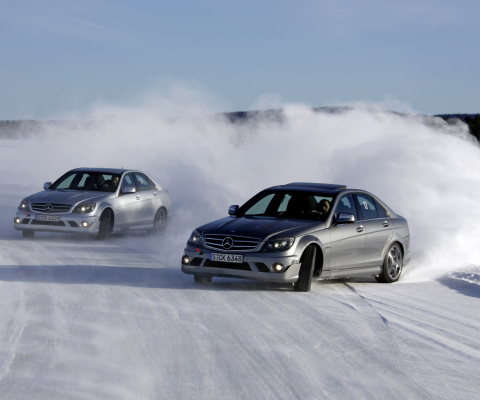 Screenshot №1 pro téma Mercedes Snow Drift 480x400
