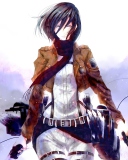 Fondo de pantalla Mikasa Ackerman 128x160