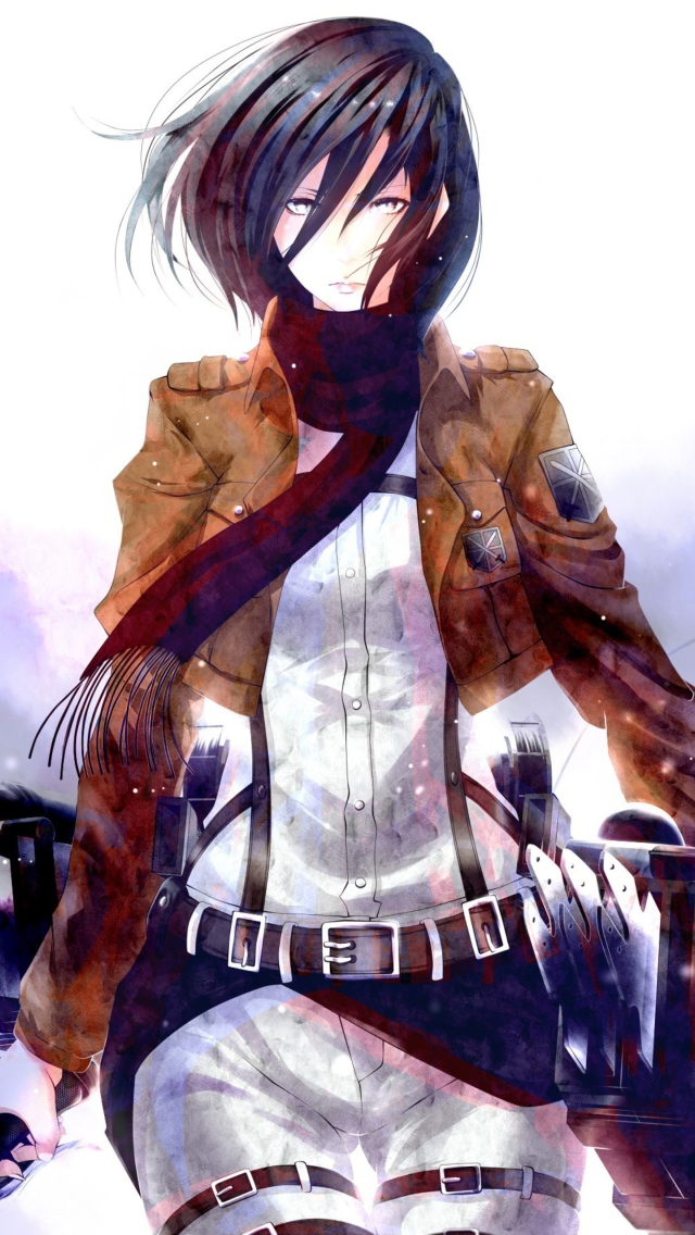 Fondo de pantalla Mikasa Ackerman 640x1136