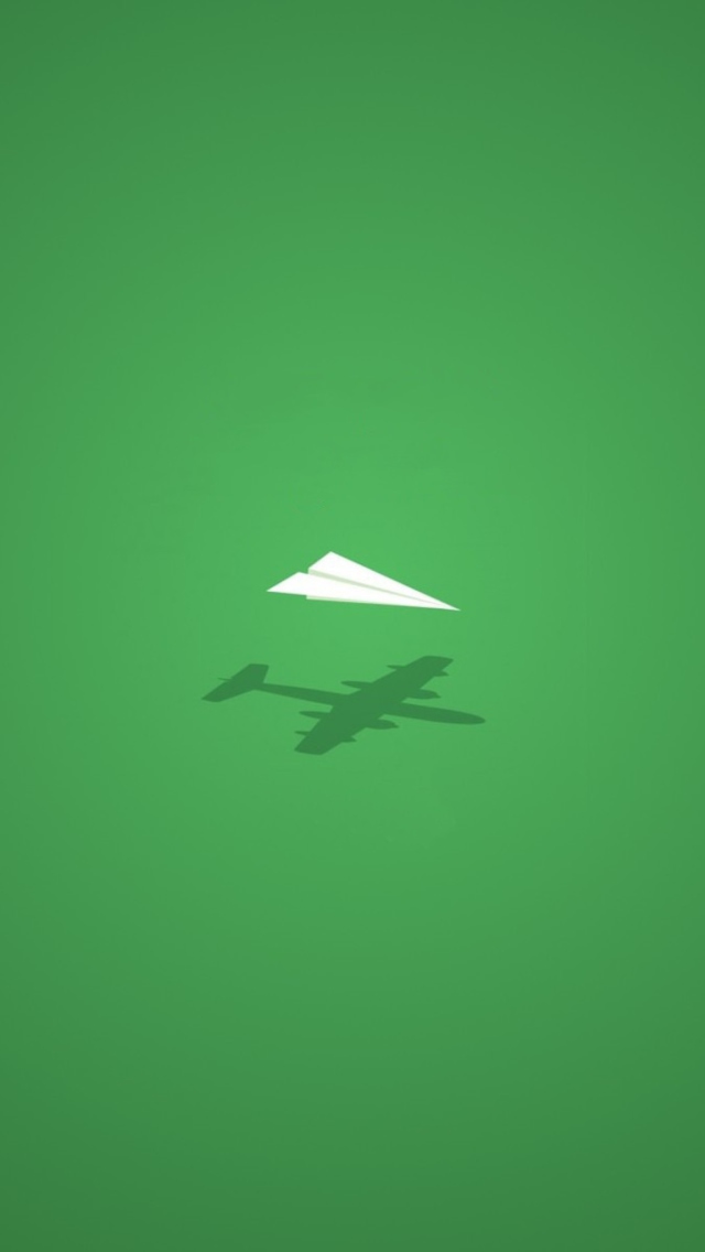 Das Paper Plane Wallpaper 640x1136