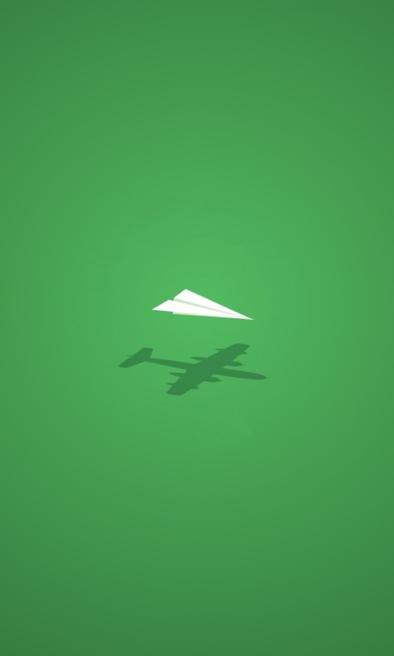 Paper Plane wallpaper 768x1280