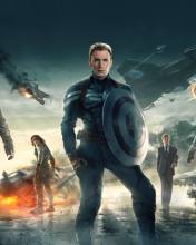 Das Captain America The Winter Soldier 2014 Wallpaper 176x220