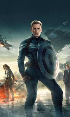 Обои Captain America The Winter Soldier 2014 240x400