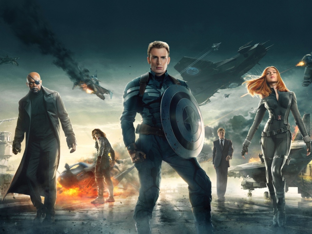 Screenshot №1 pro téma Captain America The Winter Soldier 2014 640x480