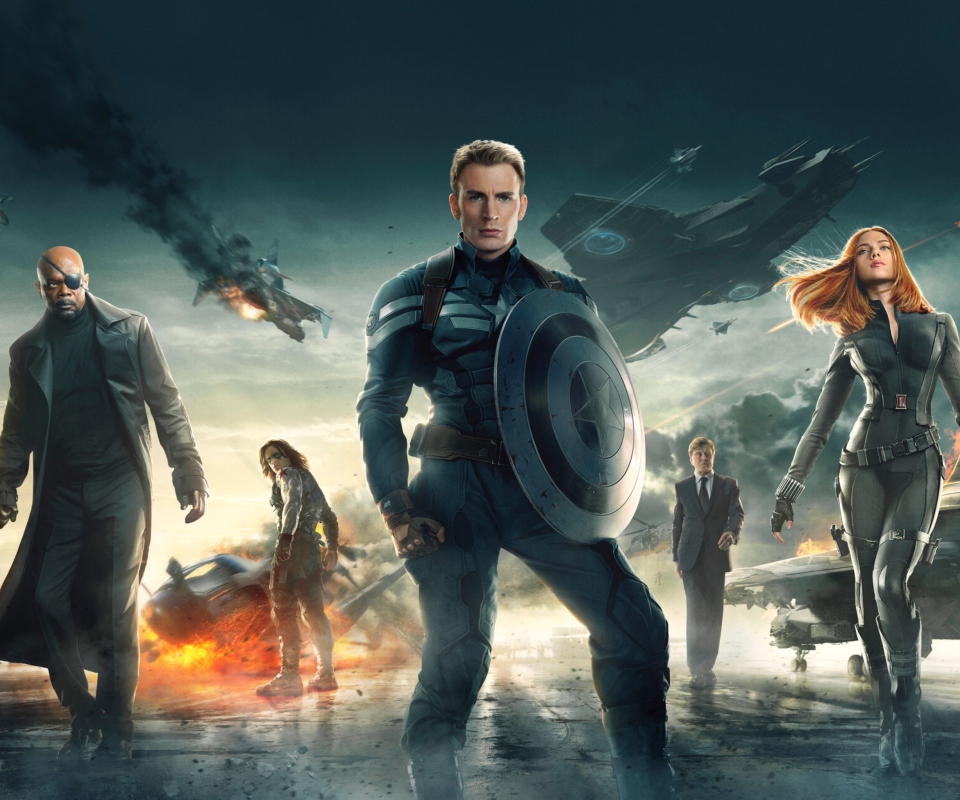 Обои Captain America The Winter Soldier 2014 960x800