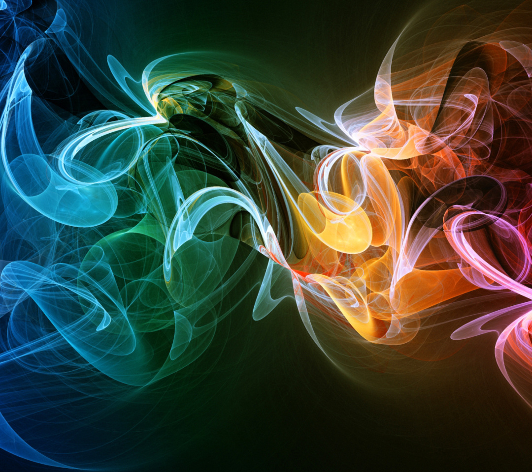 Fondo de pantalla Smoke Figures 1080x960