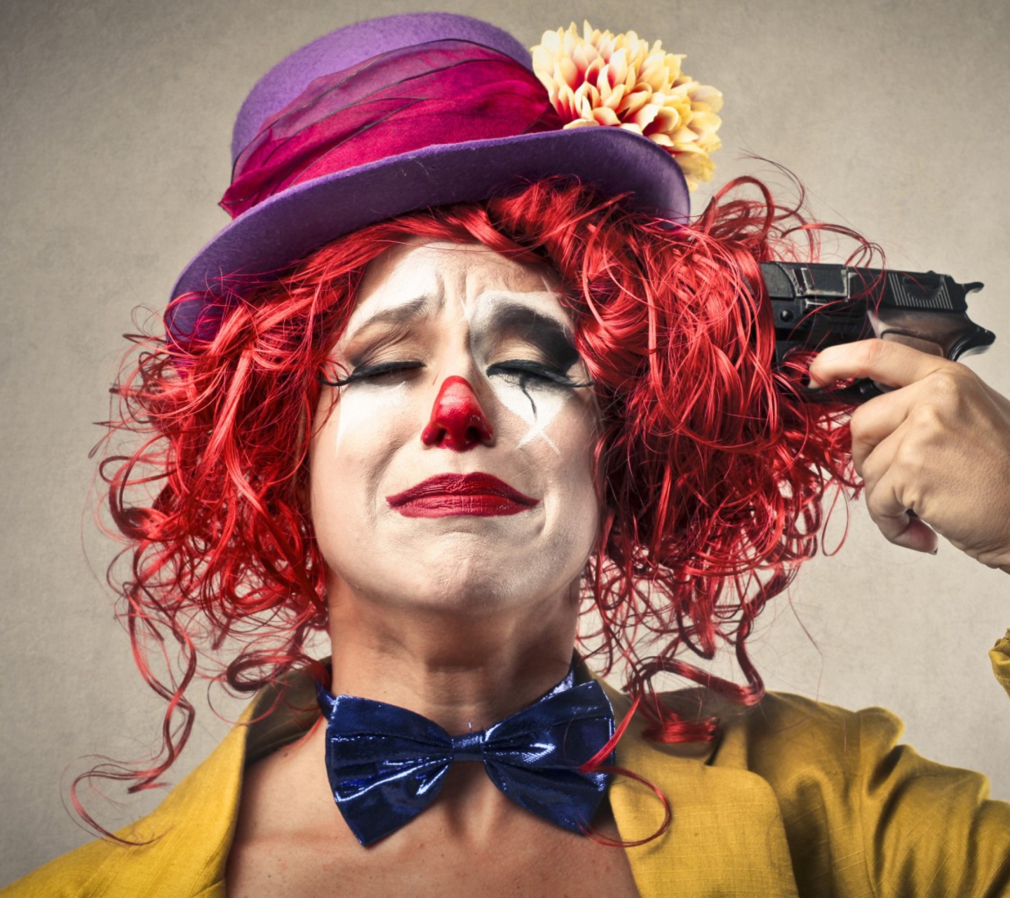 Das Sad Clown Wallpaper 1440x1280