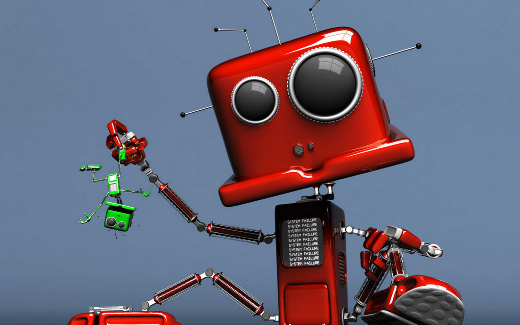 Обои Red Robot 1680x1050