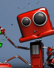 Fondo de pantalla Red Robot 176x220