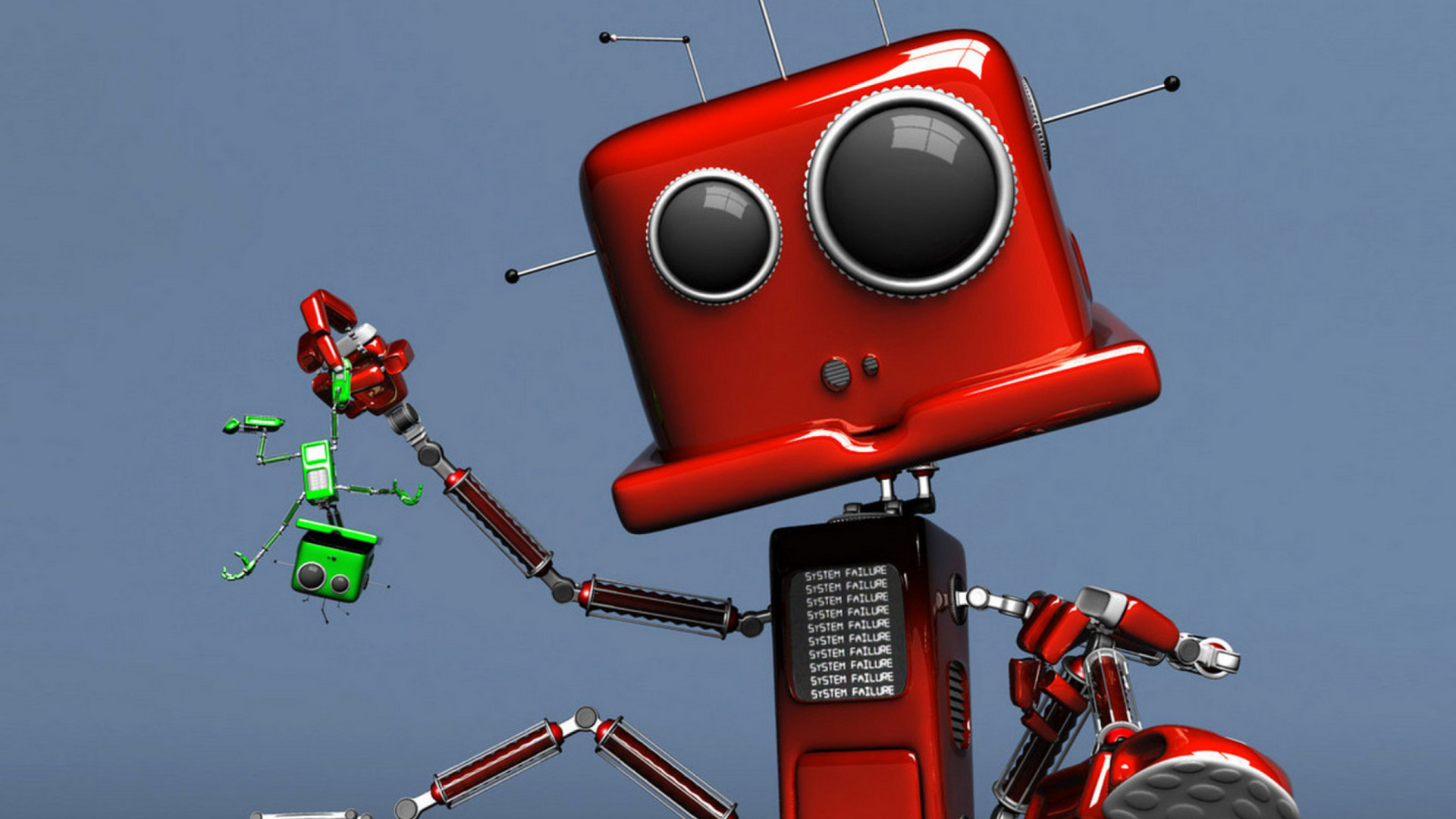 Обои Red Robot 1920x1080