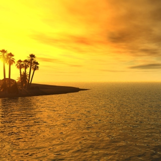 Beach Sunset - Obrázkek zdarma pro iPad Air