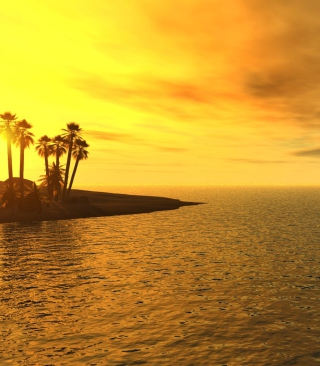 Kostenloses Beach Sunset Wallpaper für Sony Ericsson XPERIA X1