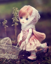 Doll With Baby Carriage wallpaper 176x220