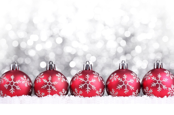 Snowflake Christmas Balls wallpaper