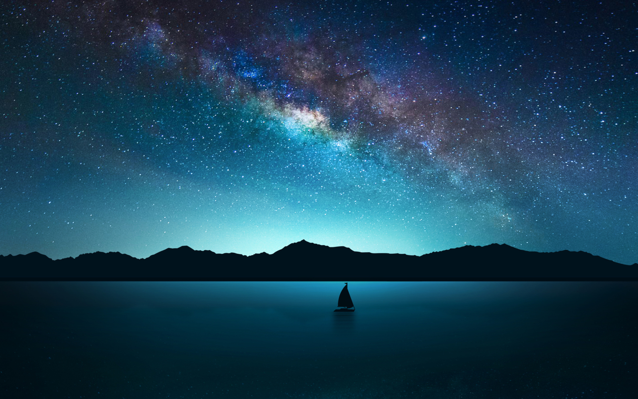 Night Sky with Stars wallpaper 2560x1600