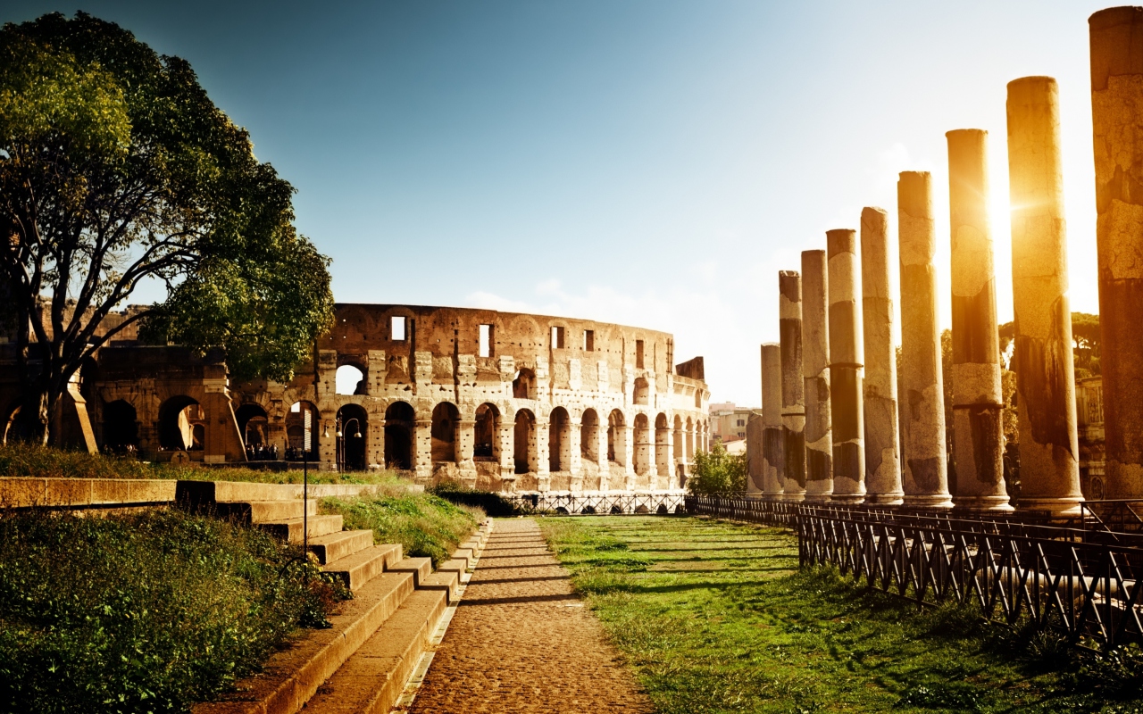 Обои Rome - Amphitheater Colosseum 1280x800