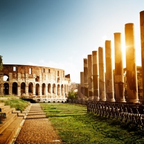 Das Rome - Amphitheater Colosseum Wallpaper 208x208
