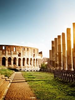 Rome - Amphitheater Colosseum wallpaper 240x320